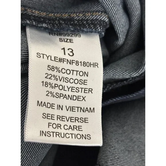 NWT Fashion Nova Jeans 13 Skinny Dark Wash High Waisted Streetwear Minimalist - Picture 5 of 14